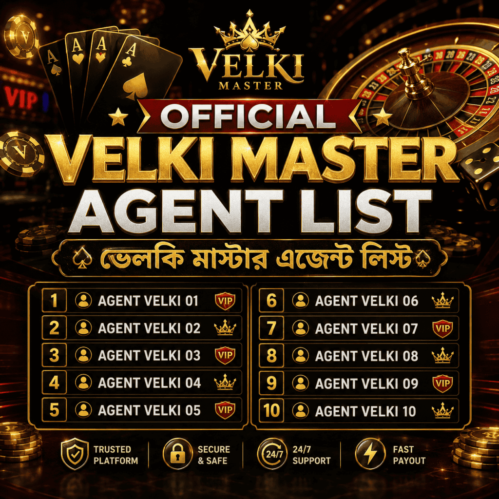 Velki.com – Official Master Agent List In Bangladesh 2026 ভেলকি মাস্টার এজেন্ট লিস্ট
